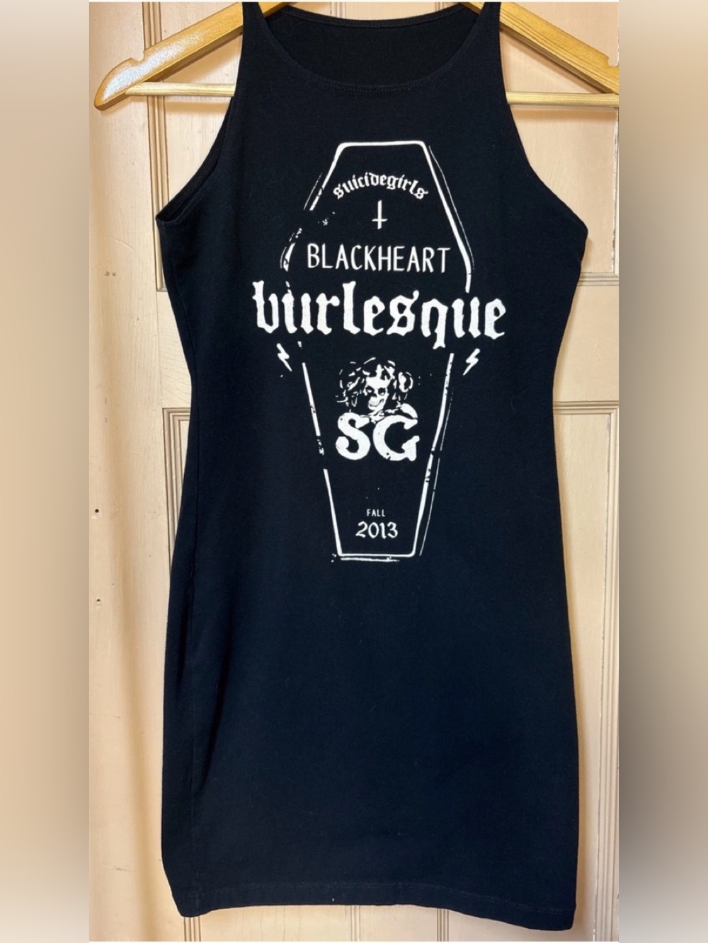 Suicide Girls Blackheart Burlesque Tour Fall 2013 T-Shirt Dress XS Sleeveless